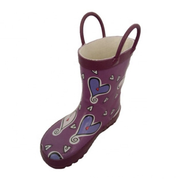High Quality Outdoor Waterproof Rubber Kids Rain Boots For Wholesale with Handle